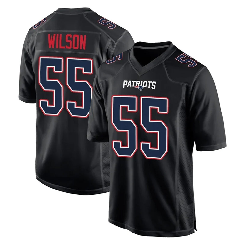 Punc NE.Patriots #55 Jared Wilson Player Carbon Fashion Limited Home Game Stitched Jerseys
