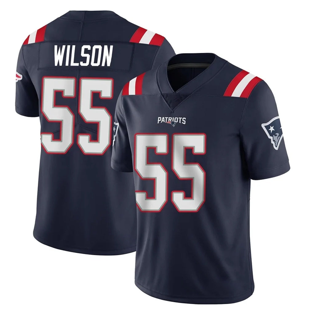 Punc NE.Patriots #55 Jared Wilson Player Navy Vapor Untouchable Home Game Stitched Jerseys