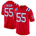 Punc NE.Patriots #55 Jared Wilson Player Red Home Game Stitched Jerseys