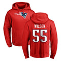 Punc NE.Patriots #55 Jared Wilson Player Red LOGO Pullover Hoodies Home Game Stitched Jerseys