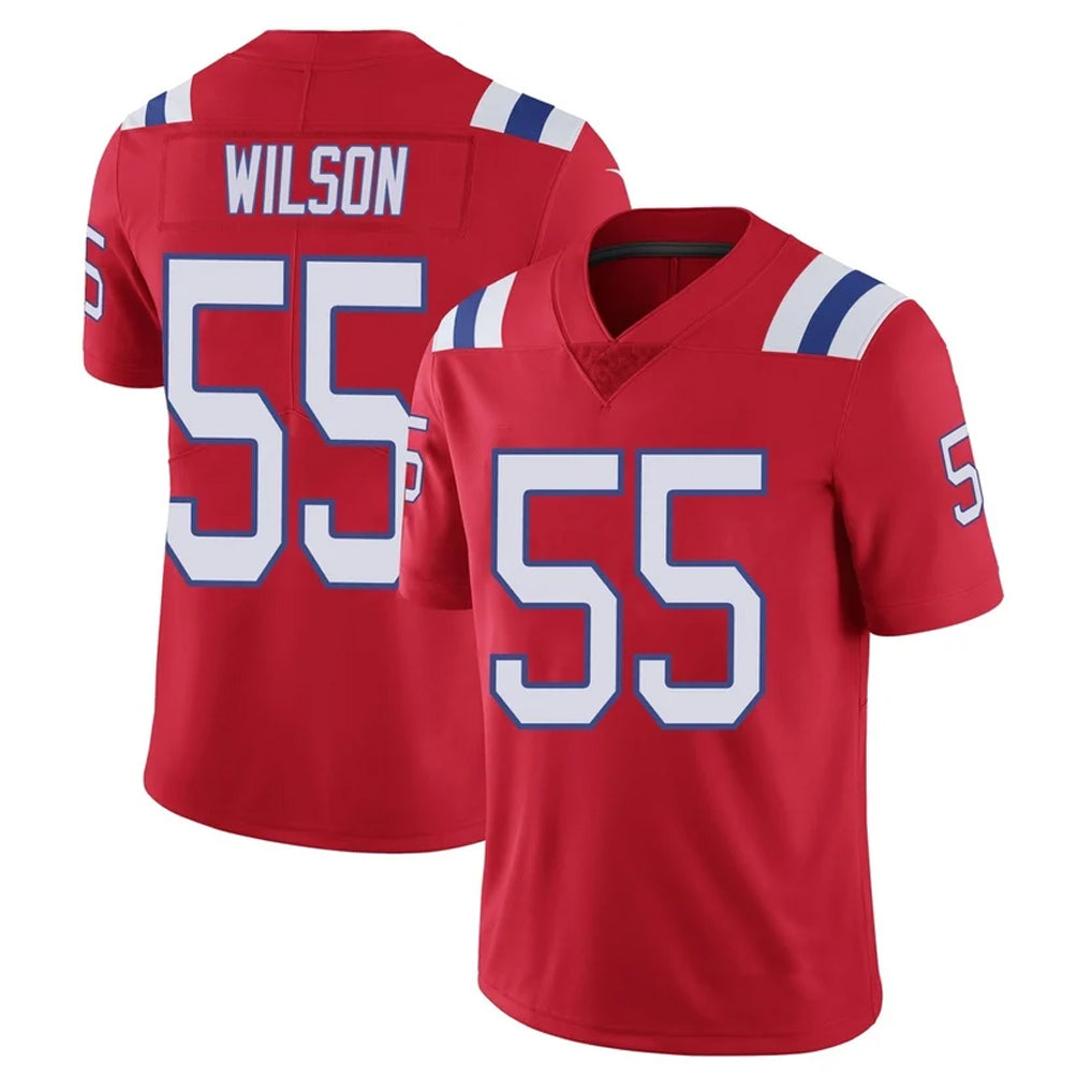 Punc NE.Patriots #55 Jared Wilson Player Red Vapor Untouchable Home Game Stitched Jerseys