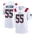 Punc NE.Patriots #55 Jared Wilson Player White Home Game Stitched Jerseys