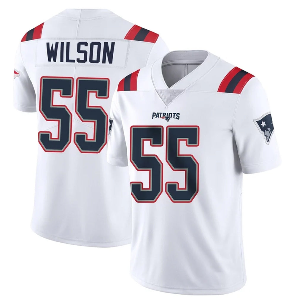Punc NE.Patriots #55 Jared Wilson Player White Vapor Untouchable Home Game Stitched Jerseys