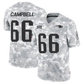 Punc NE.Patriots #66 Will Campbell Player Arctic Camo Salute to Service Limited Stitched Jerseys