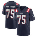 Punc NE.Patriots #75 Alijah Vera-Tucker Player Navy Home Game Stitched Jerseys