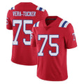 Punc NE.Patriots #75 Alijah Vera-Tucker Player Red Vapor Untouchable Home Game Stitched Jerseys