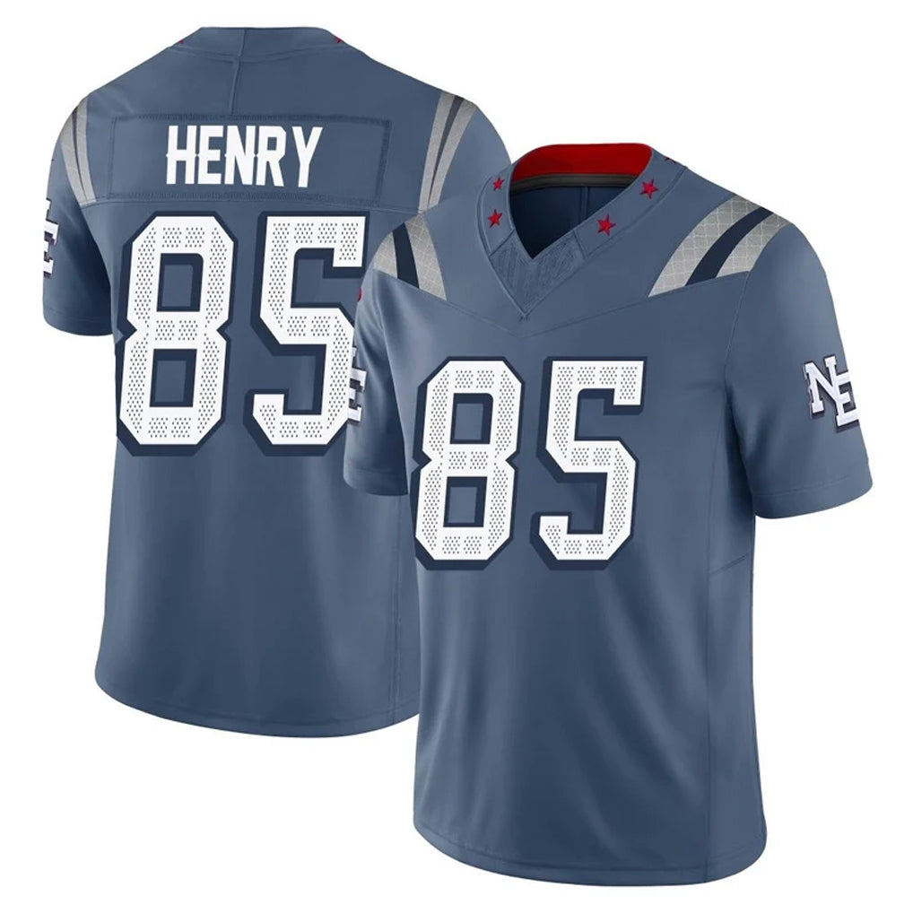 Punc NE.Patriots #85 Hunter Henry Player Blue Limited Rivalries Collection Home Game Stitched Jerseys