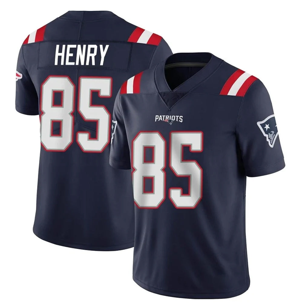 Punc NE.Patriots #85 Hunter Henry Player Navy Vapor Untouchable Home Game Stitched Jerseys
