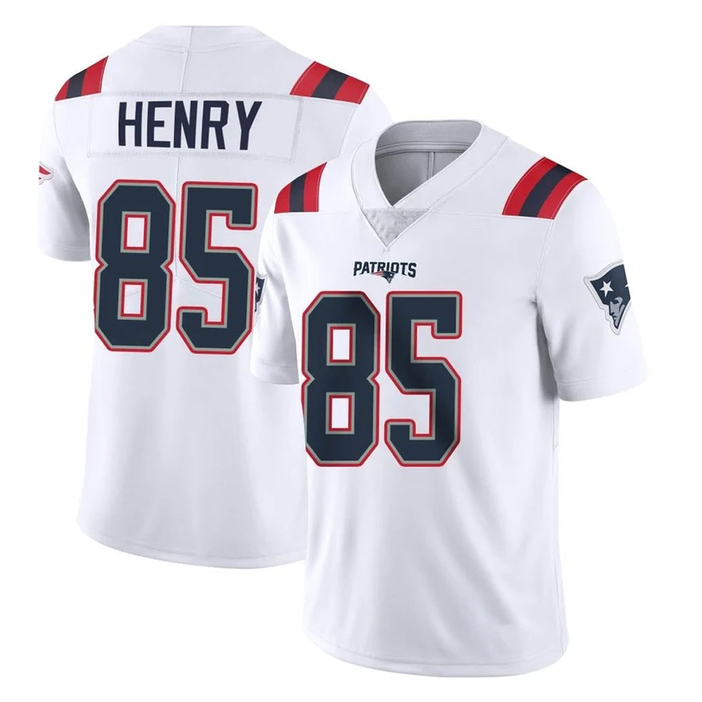 Punc NE.Patriots #85 Hunter Henry Player White Vapor Untouchable Home Game Stitched Jerseys