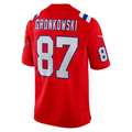 Punc NE.Patriots #87 Rob Gronkowski Red Alternate Retired Player Game Stitched Jerseys