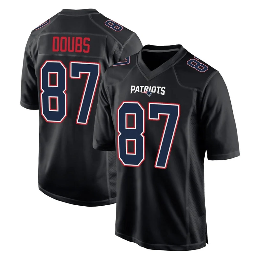 Punc NE.Patriots #87 Romeo Doubs Player Carbon Fashion Limited Home Game Stitched Jerseys