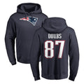 Punc NE.Patriots #87 Romeo Doubs Player Navy LOGO Pullover Hoodies Home Game Stitched Jerseys