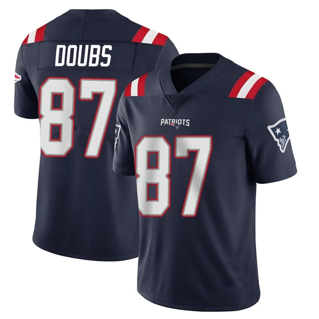 Punc NE.Patriots #87 Romeo Doubs Player Navy Vapor Untouchable Home Game Stitched Jerseys