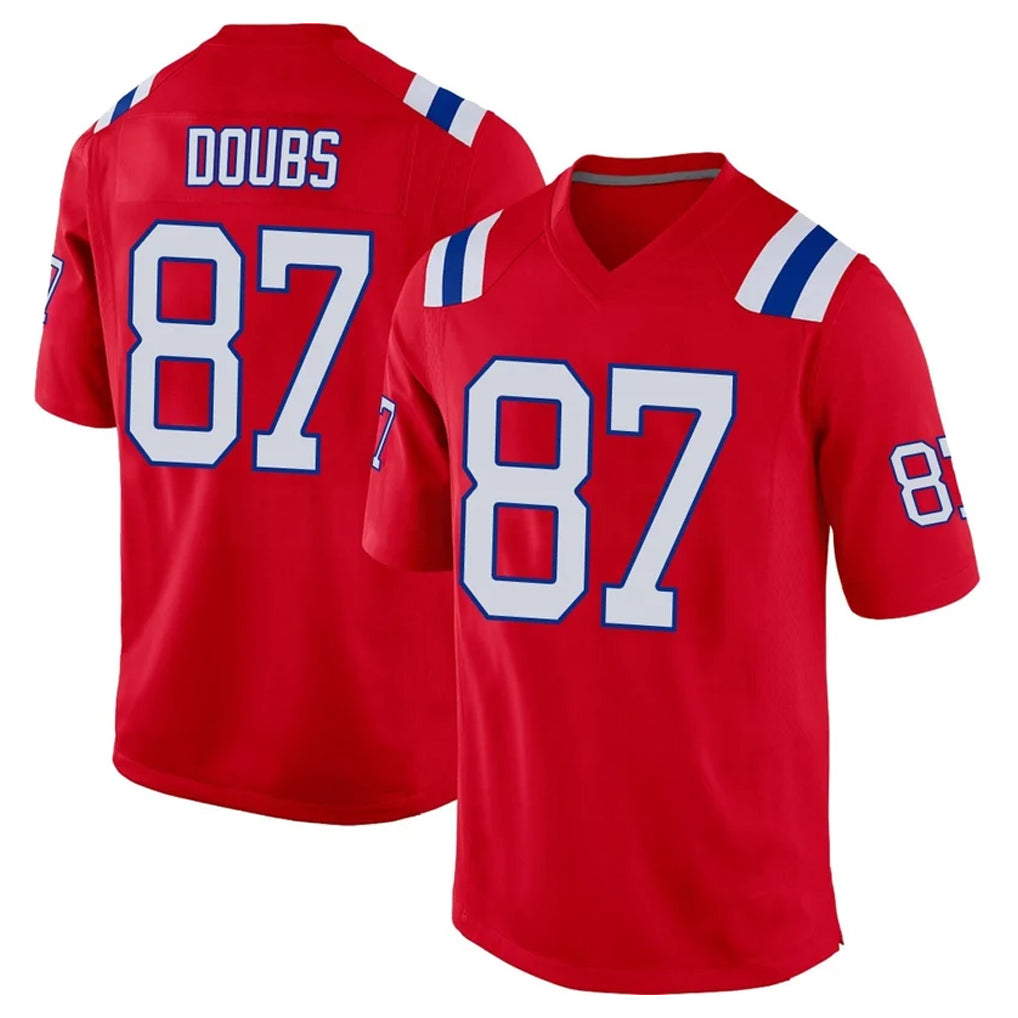 Punc NE.Patriots #87 Romeo Doubs Player Red Home Game Stitched Jerseys