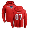 Punc NE.Patriots #87 Romeo Doubs Player Red LOGO Pullover Hoodies Home Game Stitched Jerseys
