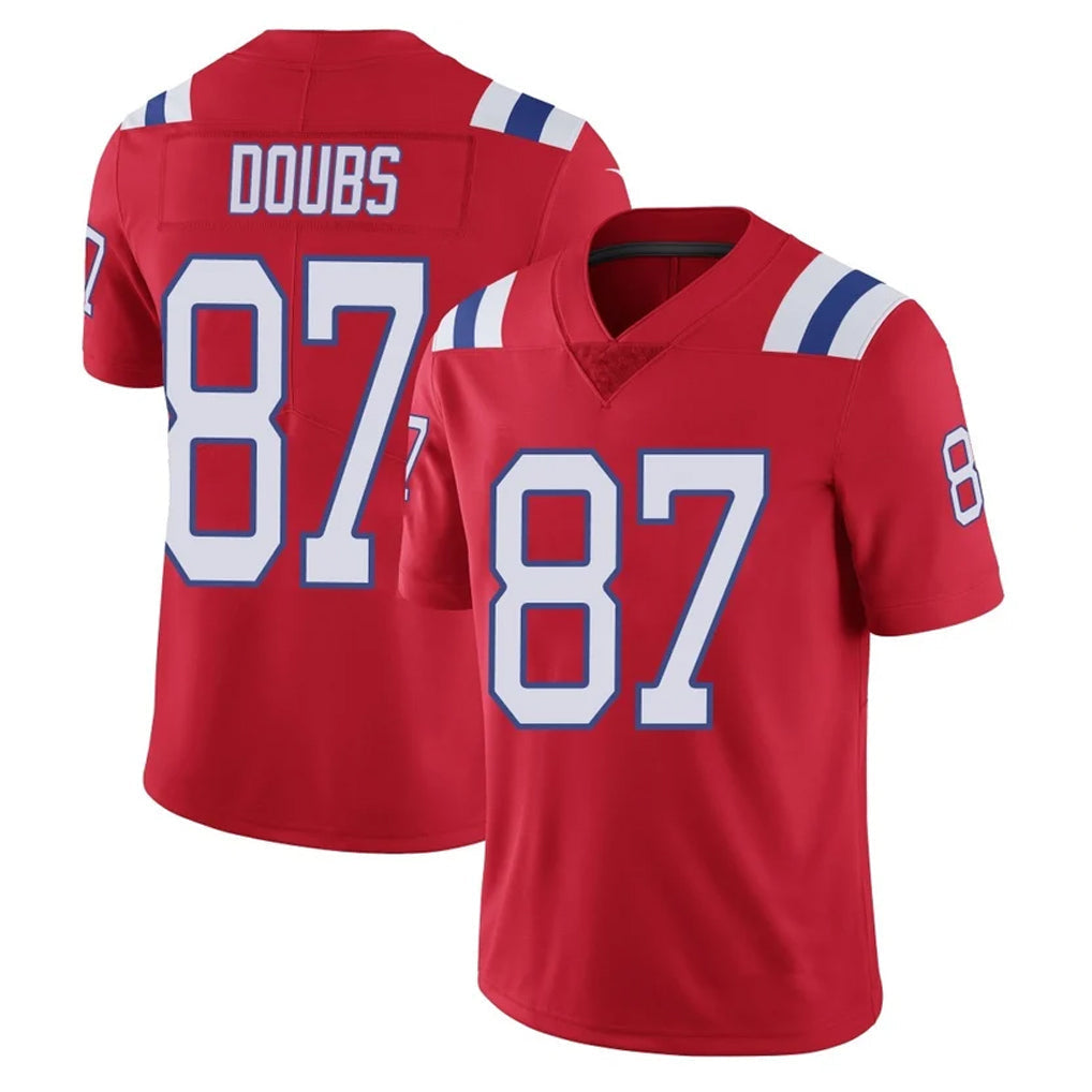 Punc NE.Patriots #87 Romeo Doubs Player Red Vapor Untouchable Home Game Stitched Jerseys