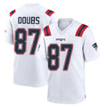 Punc NE.Patriots #87 Romeo Doubs Player White Home Game Stitched Jerseys