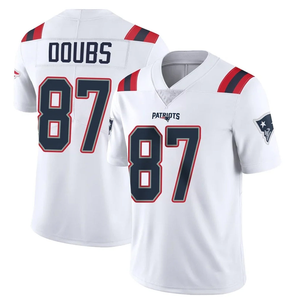 Punc NE.Patriots #87 Romeo Doubs Player White Vapor Untouchable Home Game Stitched Jerseys