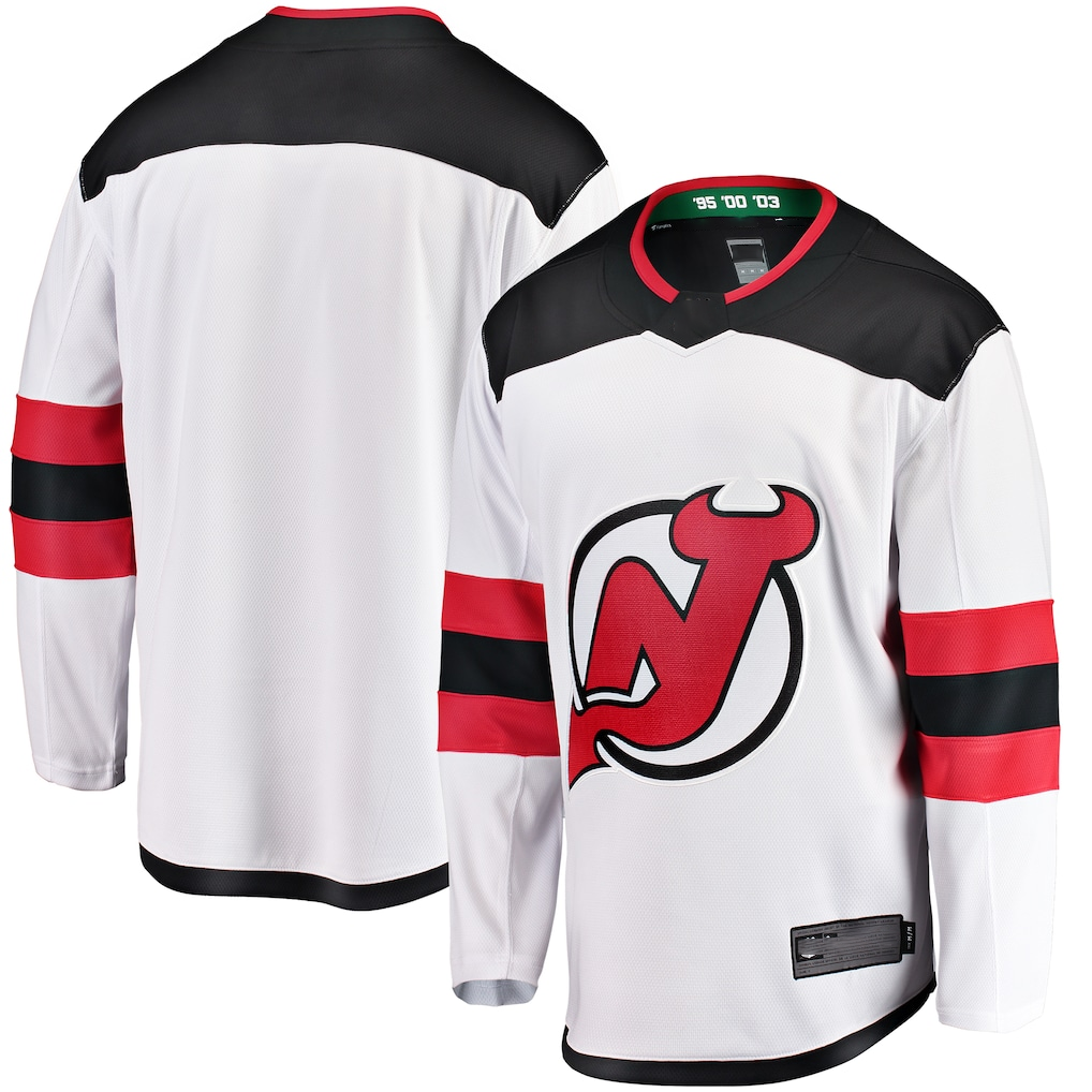 Punc N.Jersey Devils White Breakaway Away Jerseys