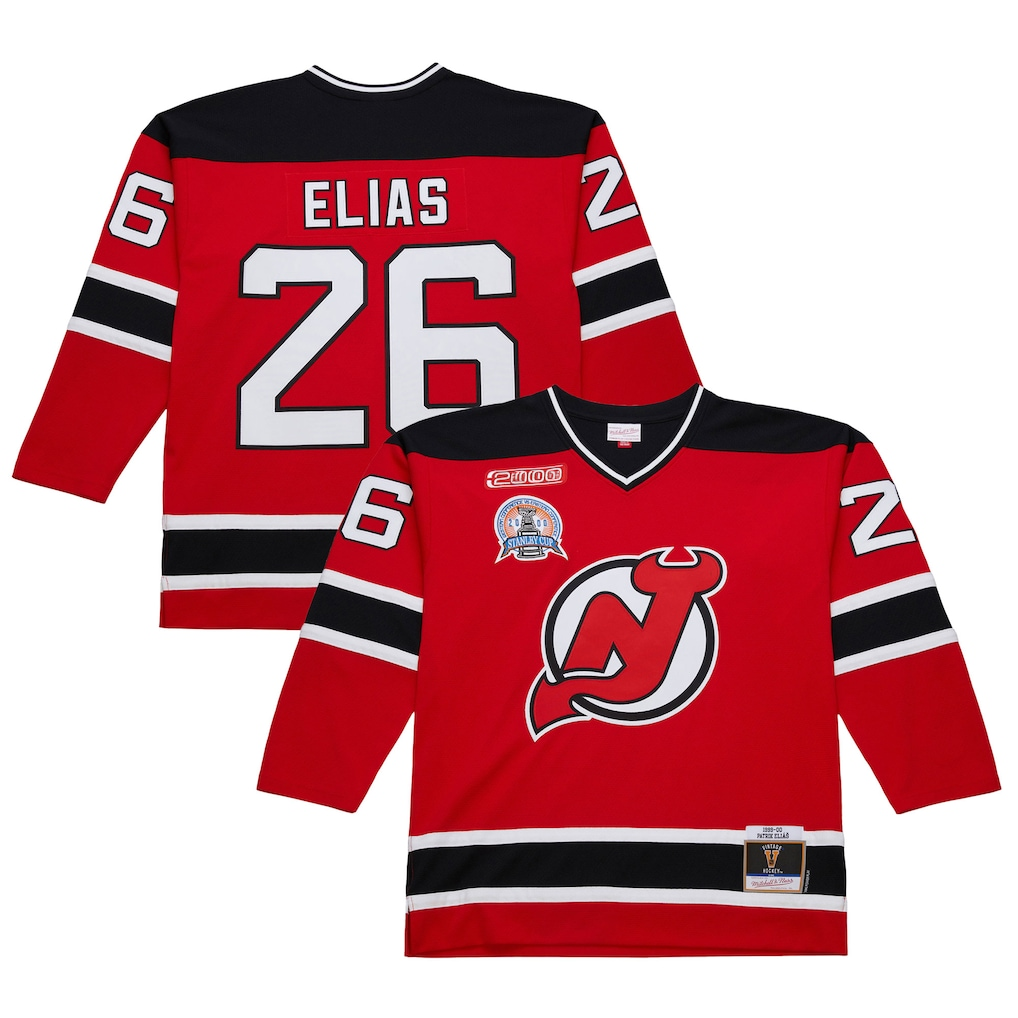 Punc N.Jersey Devils #26 Patrik Elias Red 1999-00 Power Play Jerseys