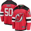 Punc N.Jersey Devils #50 Nico Daws Red Home Breakaway Player Jerseys