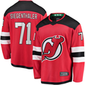 Punc N.Jersey Devils #71 Jonas Siegenthaler Red Home Breakaway Player Jerseys