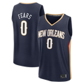 Punc NO.Pelicans #0 Jeremiah Fears Navy Fast Break Replica Stitched Jerseys- Icon Edition