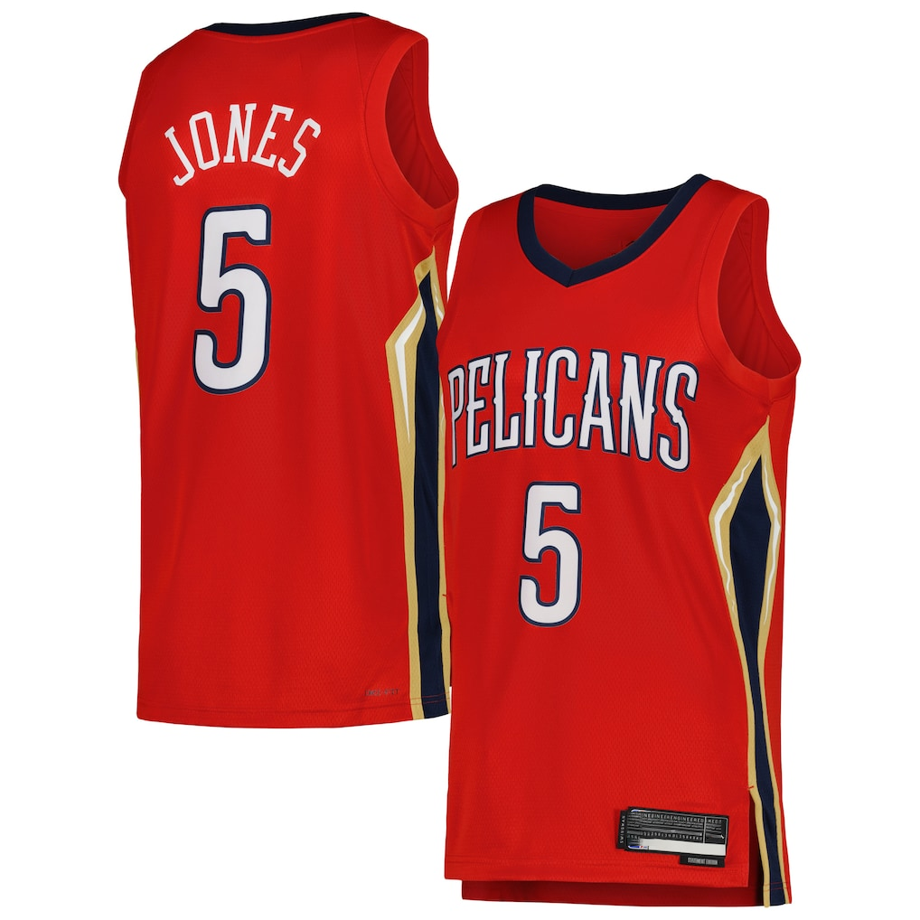 Punc NO.Pelicans #5 Herbert Jones Red Swingman Stitched Jerseys- Statement Edition
