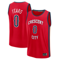 Punc NO.Pelicans #0 Jeremiah Fears Red Fast Break Replica Player Stitched Jerseys- Statement Edition