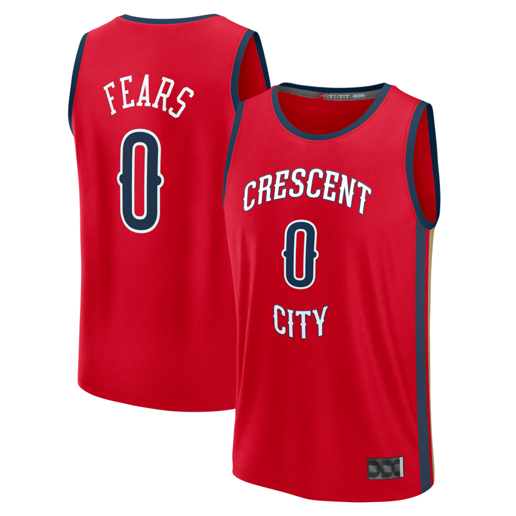 Punc NO.Pelicans #0 Jeremiah Fears Red Fast Break Replica Player Stitched Jerseys- Statement Edition