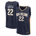 Punc NO.Pelicans #22 Derik Queen Navy Fast Break Replica Stitched Jerseys- Icon Edition