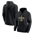 Punc NO.Saints Black Pullover Hoodies Limited Blank Player Stitched Jerseys