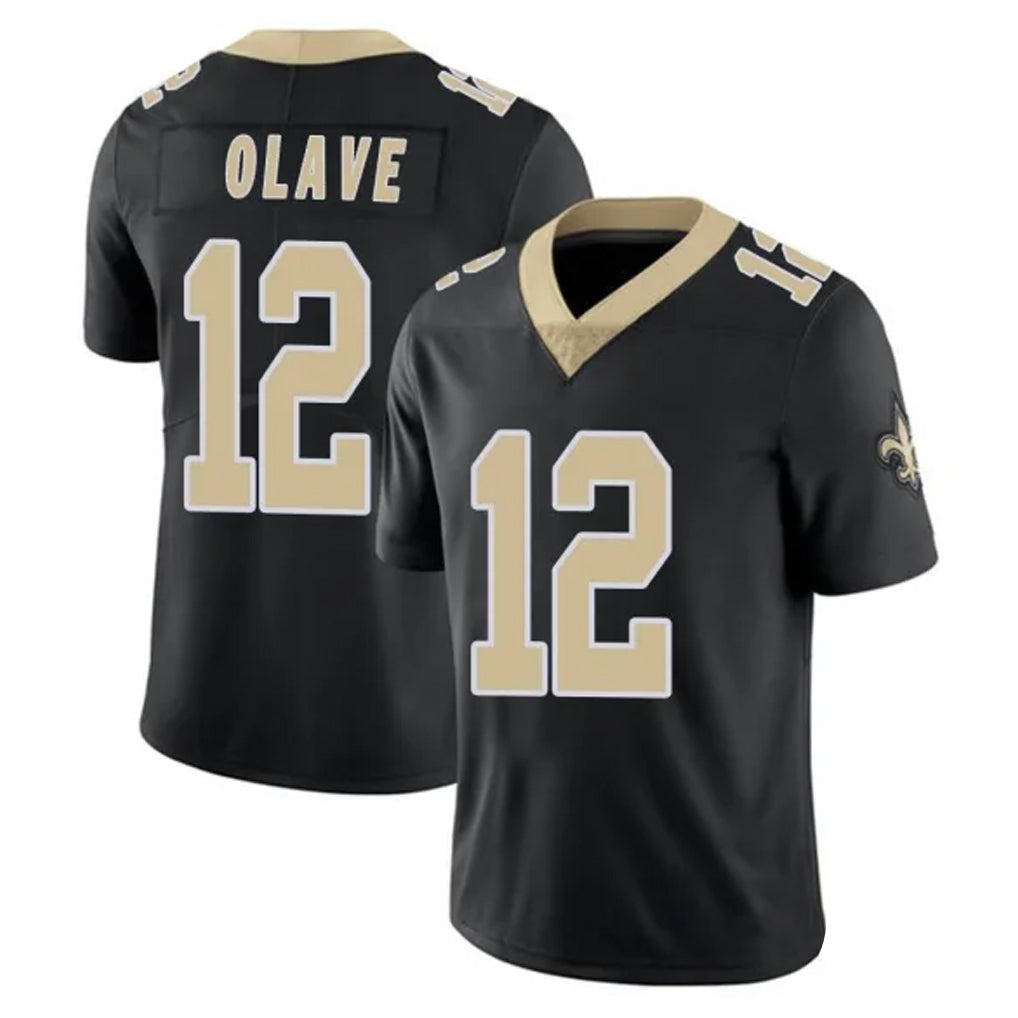 Punc NO.Saints #12 Chris Olave Player Black Limited Vapor Untouchable Home Game Stitched Jerseys