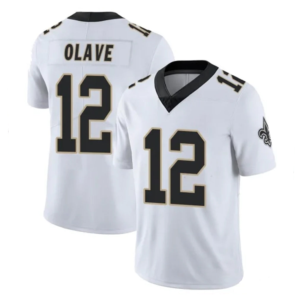 Punc NO.Saints #12 Chris Olave Player White Limited Vapor Untouchable Home Game Stitched Jerseys