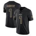 Punc NO.Saints #1 Kool-Aid McKinstry Player Black Impact Limited Home Game Stitched Jerseys