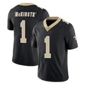 Punc NO.Saints #1 Kool-Aid McKinstry Player Black Limited Vapor Untouchable Home Game Stitched Jerseys