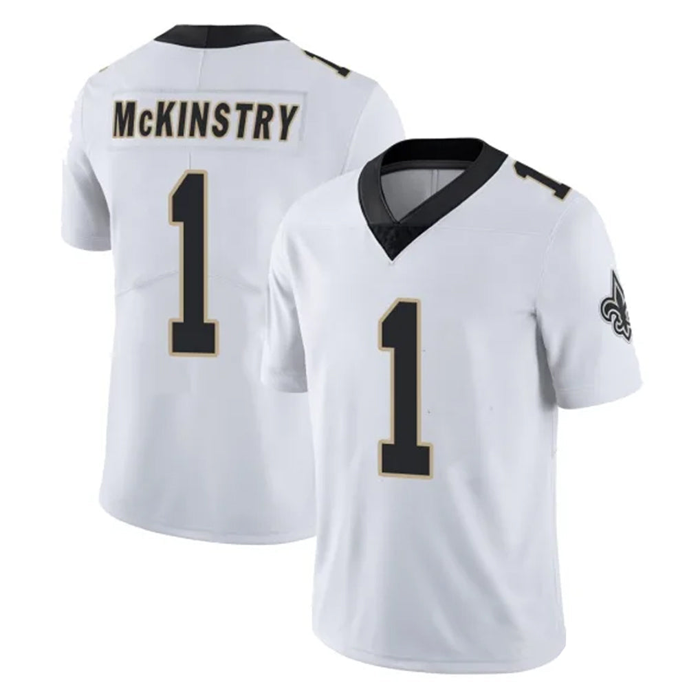 Punc NO.Saints #1 Kool-Aid McKinstry Player White Limited Vapor Untouchable Home Game Stitched Jerseys