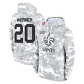 Punc NO.Saints #20 Pete Werner Player Arctic Camo Salute to Service Pullover Hoodies Limited Game Stitched Jerseys