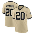 Punc NO.Saints #20 Pete Werner Player Gold Home Game Stitched Jerseys