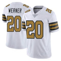 Punc NO.Saints #20 Pete Werner Player White Limited Color Rush Home Game Stitched Jerseys