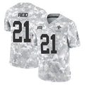 Punc NO.Saints #21 Justin Reid Player Arctic Camo Salute To Service Limited Game Stitched Jerseys