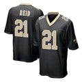 Punc NO.Saints #21 Justin Reid Player Black Home Game Stitched Jerseys