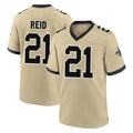 Punc NO.Saints #21 Justin Reid Player Gold Home Game Stitched Jerseys