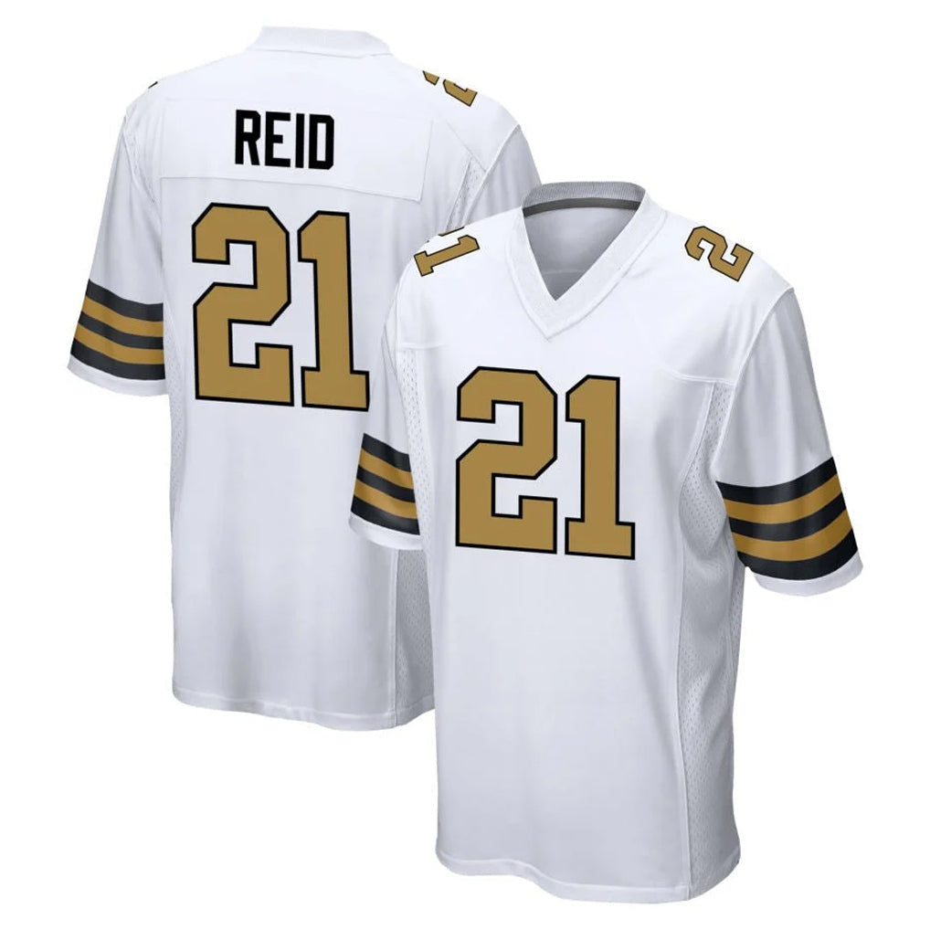 Punc NO.Saints #21 Justin Reid Player White Alternate Home Game Stitched Jerseys