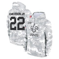 Punc NO.Saints #22 Martin Emerson Jr. Player Arctic Camo Salute to Service Pullover Hoodies Limited Game Stitched Jerseys