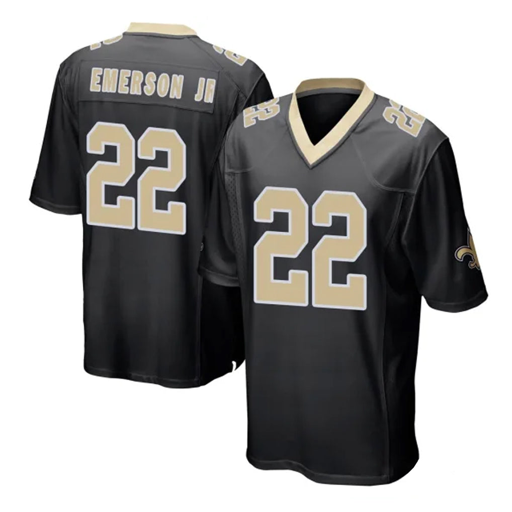 Punc NO.Saints #22 Martin Emerson Jr. Player Black Home Game Stitched Jerseys