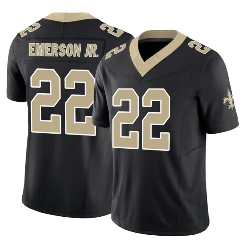 Punc NO.Saints #22 Martin Emerson Jr. Player Black Limited Vapor F.U.S.E. Home Game Stitched Jerseys