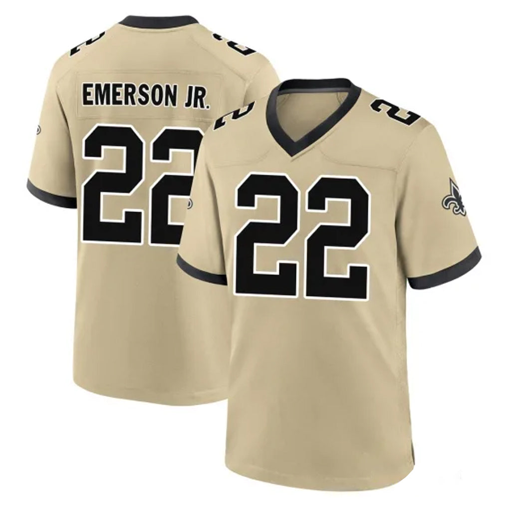 Punc NO.Saints #22 Martin Emerson Jr. Player Gold Home Game Stitched Jerseys