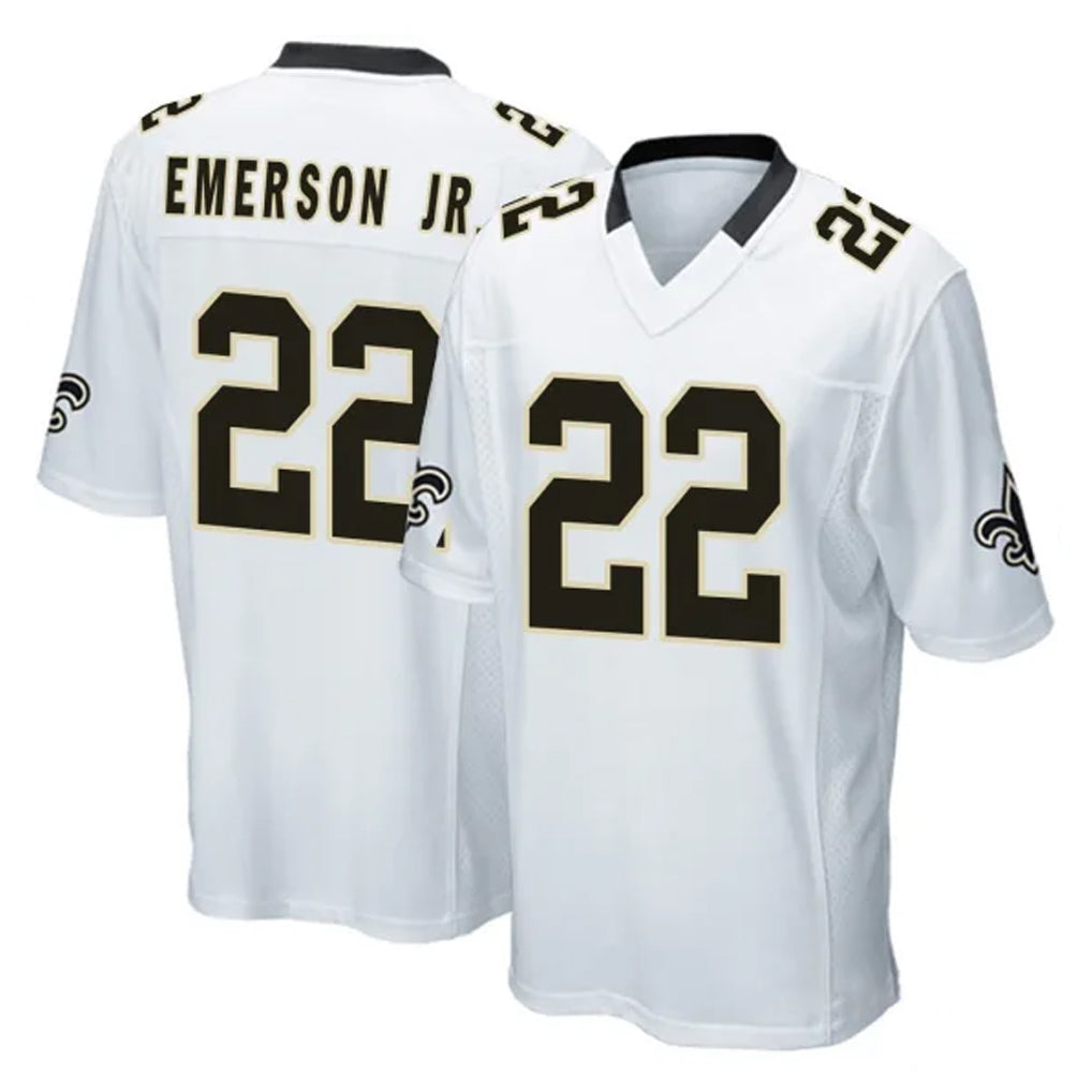 Punc NO.Saints #22 Martin Emerson Jr. Player White Home Game Stitched Jerseys