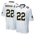 Punc NO.Saints #22 Martin Emerson Jr. Player White Home Game Stitched Jerseys